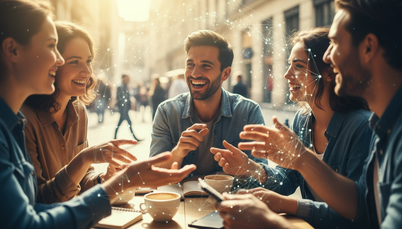 英会話を学ぶことは、人生を豊かにするリハーサルだと話しているw化ものたちのイメージ画像