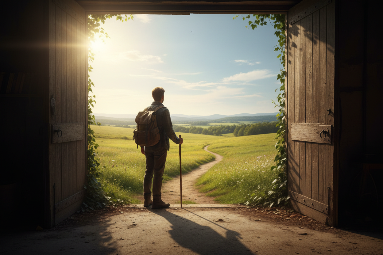 英会話をゼロから始める人が新しい一歩を踏み出すイメージ