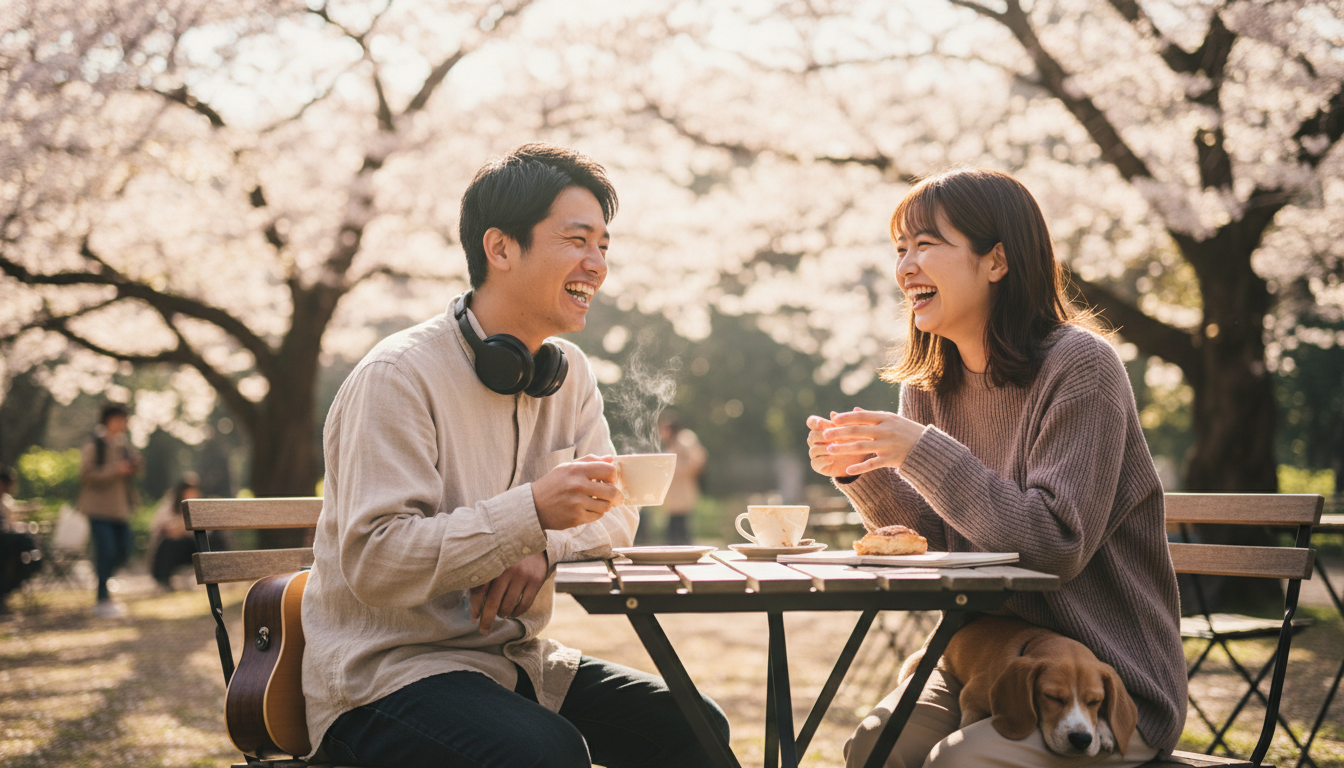 英会話初心者が好きなことを英語で話しているイメージ