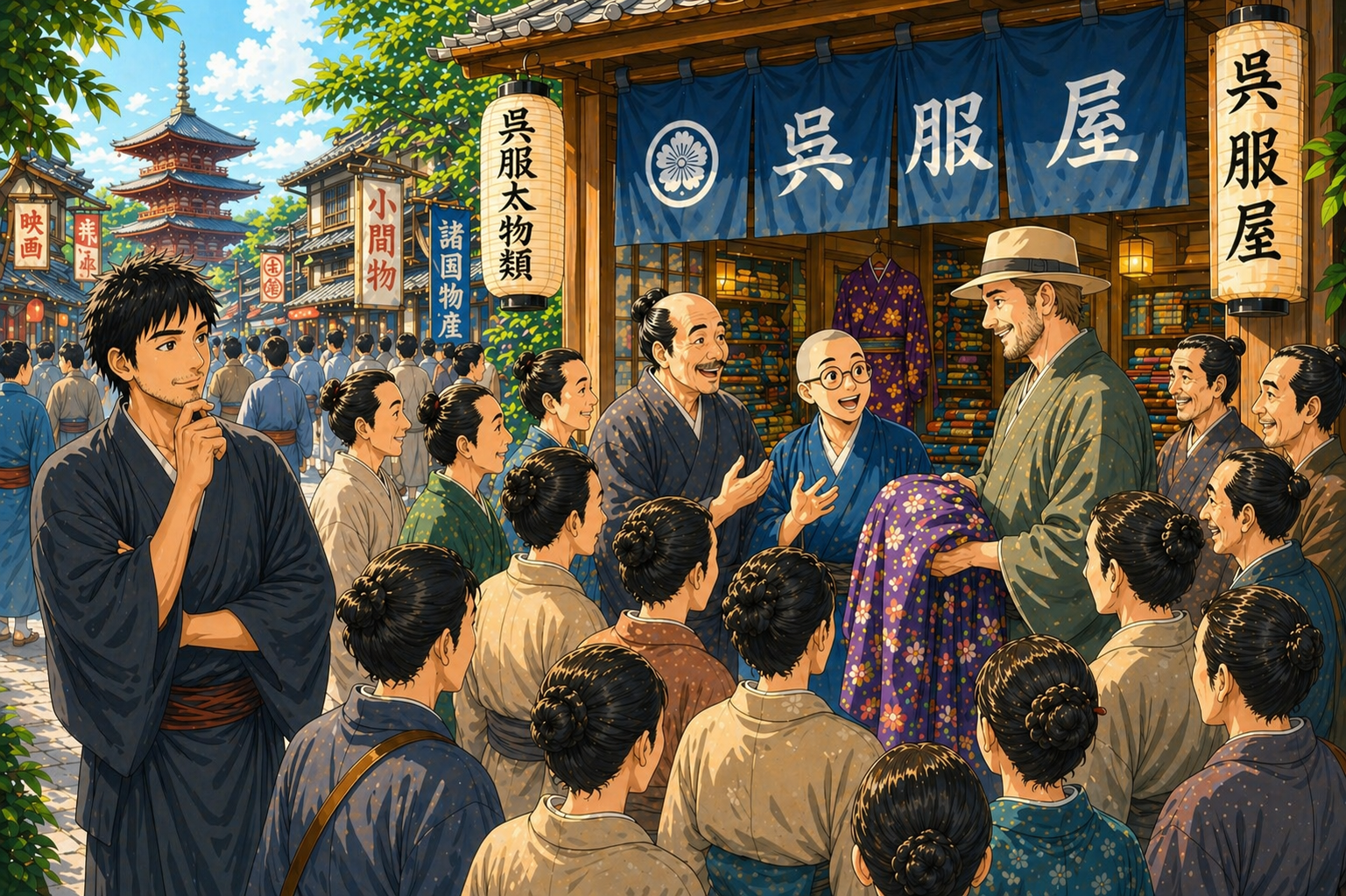 文太の頑張りを遠くから見守るルカ太郎のイメージ画像