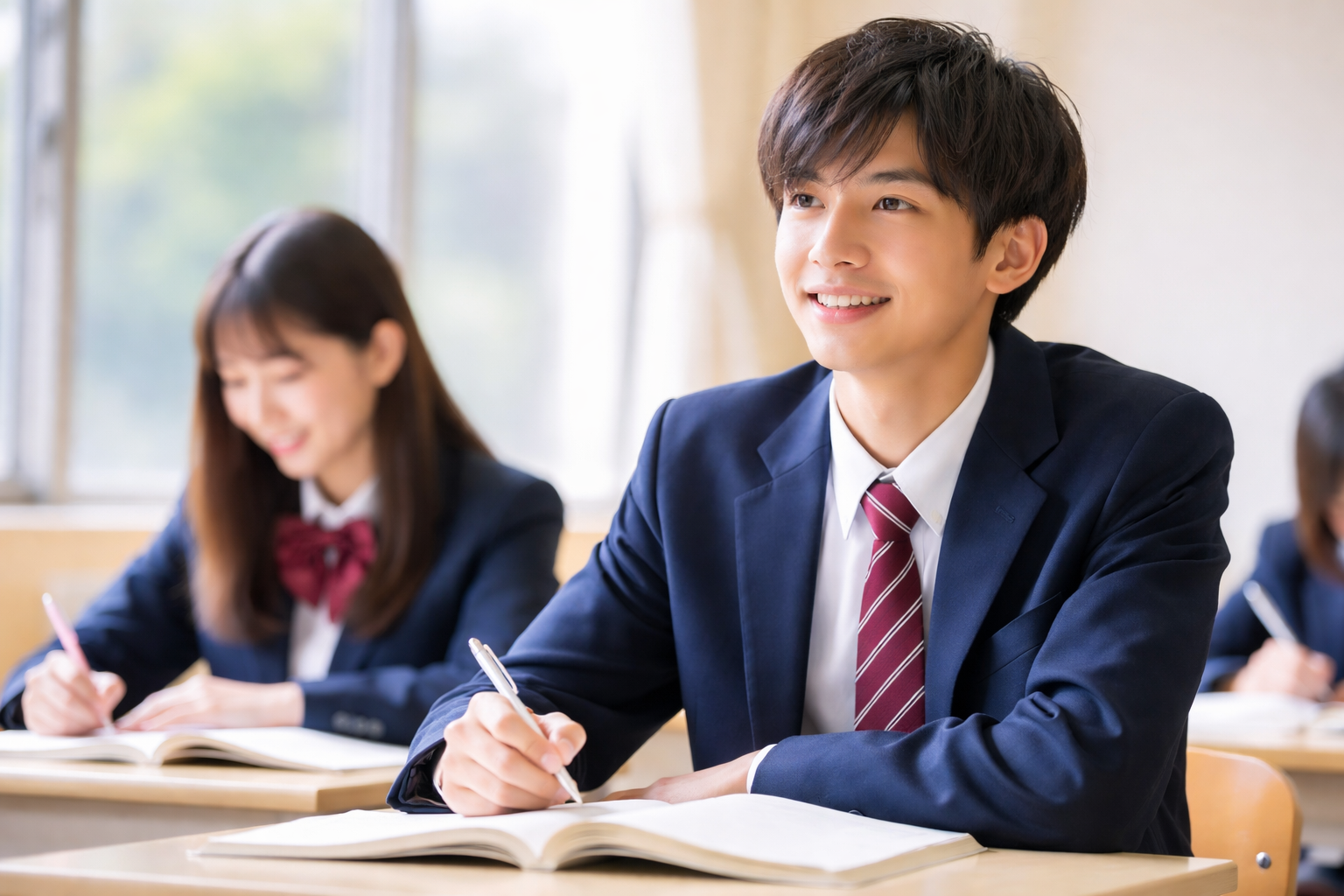 英語を勉強している高校生のイメージ画像