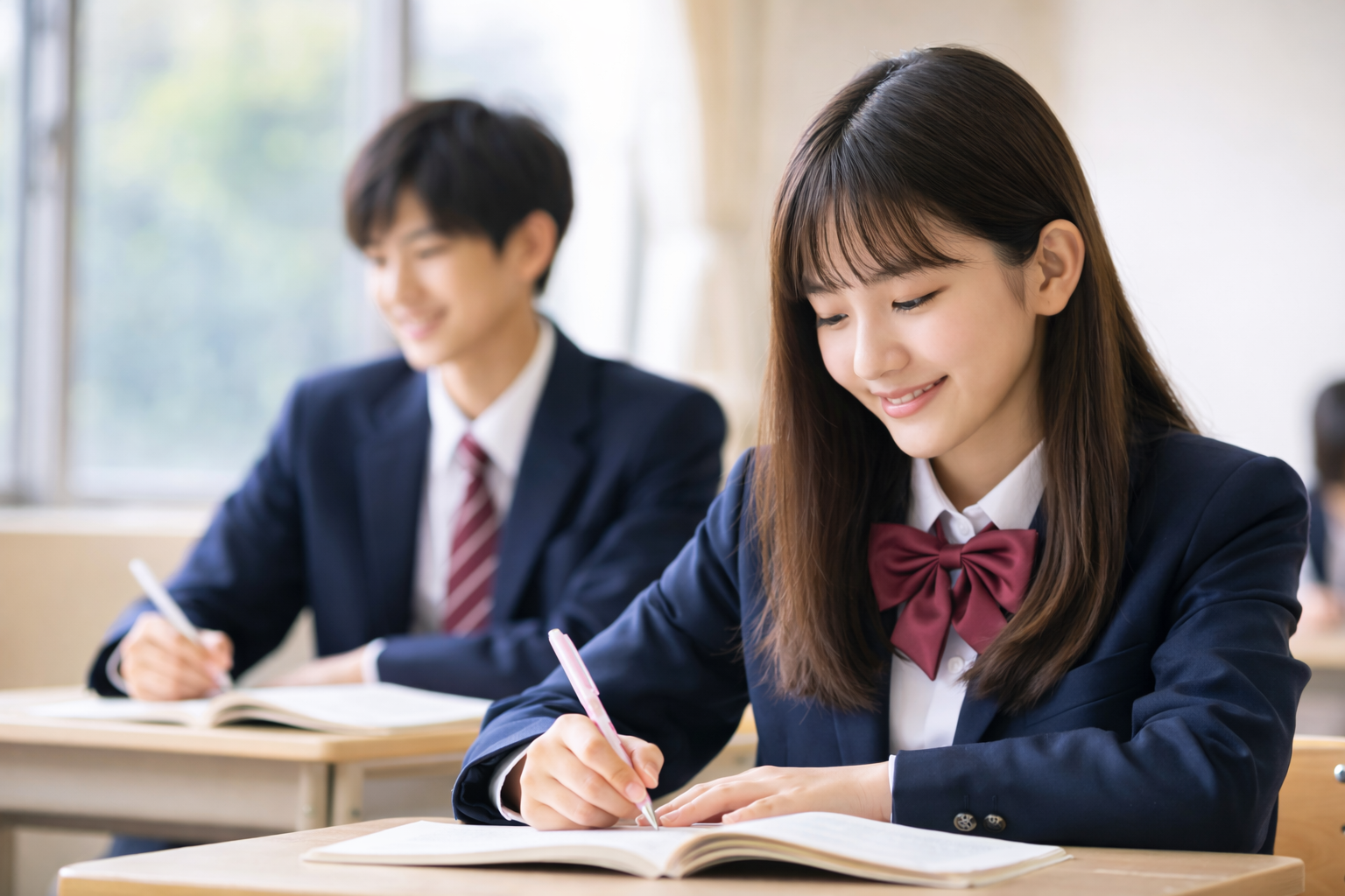 高校生が英語の勉強をしているイメージ画像