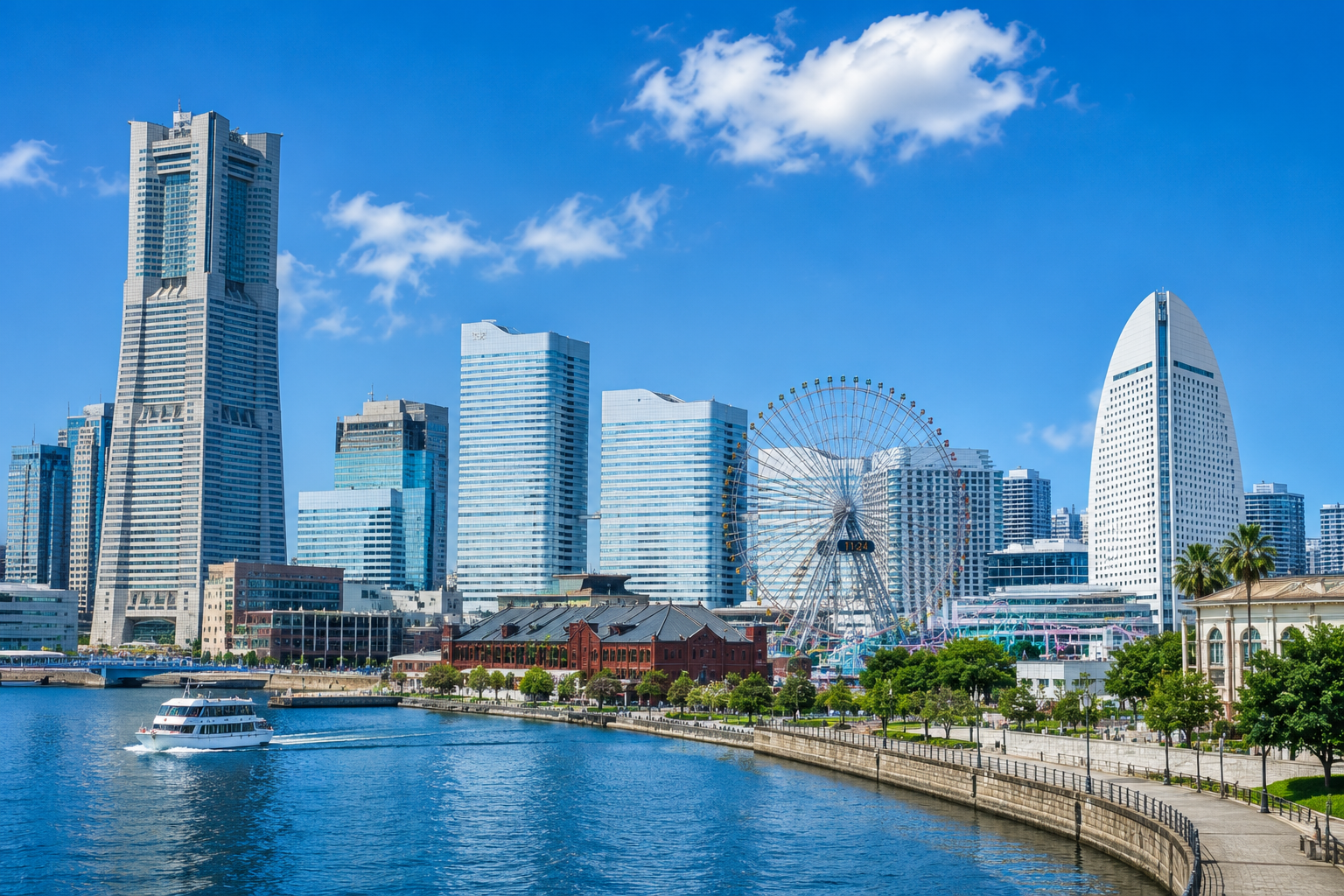 現代の横浜、みなとみらいのイメージ画像